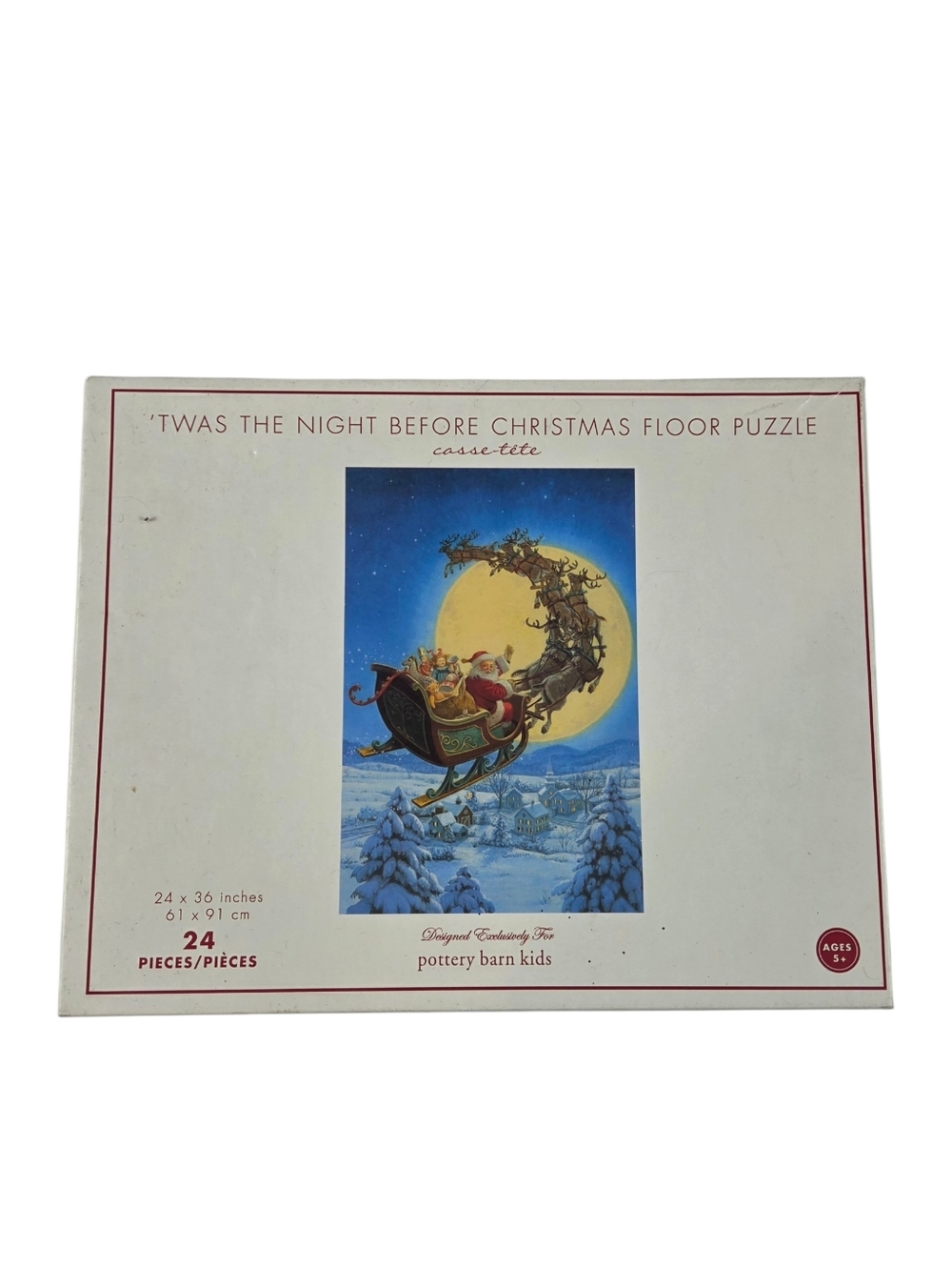 Pottery Barn Kids 'Twas the Night Befote Christmas 24pc Floor Puzzle